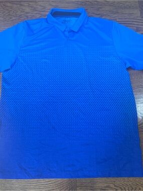 Men's Blue Gradient Nike Golf Shirt